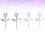 8Stk Mini Rose Ornament Weiß, Langlebiges Material, DIY Set 11
