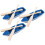 6Stk Kleine Blaue Bootsmodelle 10
