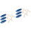 6Stk Kleine Blaue Bootsmodelle 5