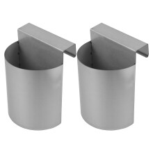 2Stk Metall Eisschaufelhalter Wandhalter Platzsparend Silber