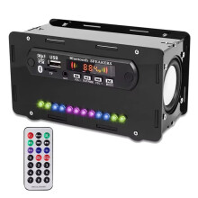 DIY Speaker Kit LED FM Radio USB Home Sound Amplifier with Digital Display Soldering Project Practice
