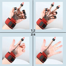 Equipamento de Treinamento de Extensão de Flexão de Dedo Instrumento Musical Exercitador de Força de Dedo Silicone Punho de Mão Cinza (20 Libras)