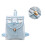 2Stk Rucksack Transparent Mit Mehrfachfächern PVC Leder 8