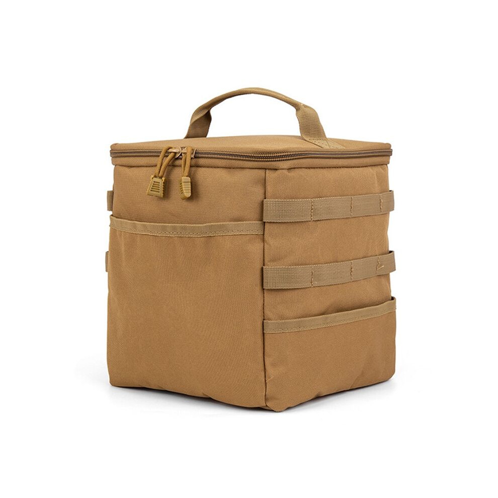 Outdoor Camping Storage Bag Tool Ground Nail Bag Gas Canister Picnic Cookware Utensils Kit Bag Brown 6032205944944