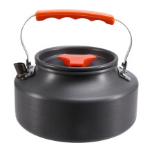 1.1L Aluminum Alloy Outdoor Portable Quick-Heat Water Kettle for Outdoor Camping Cooking
