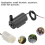 8pcs Black Silent  Submersible Pump for DC3V 5V for Computer Water Cooling USB Powered Vertical 6