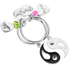 2Paare Alloy Schlüsselanhänger Für Mama Schmuck