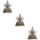 3Stk Retro Messing Guanyin Buddha Statue Für Desktop 9