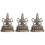 3Stk Retro Messing Guanyin Buddha Statue Für Desktop 4