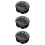 3Stk Strass Cover Weiß ABS Auto Bling Accessoire 10