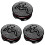 3Stk Strass Cover Weiß ABS Auto Bling Accessoire 4