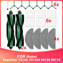 19-Pack Ersättningsdelar för Essential Y0140 Y01420 00120 00110 Robotdammsugare