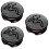 3Stk Strass Cover Weiß ABS Auto Bling Accessoire 9