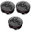 3Stk Strass Cover Weiß ABS Auto Bling Accessoire 5