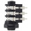 1/4" 6.5mm Stereo Audio PCB Panel Mount Headphone Jack Socket 6 Pin 1