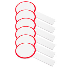 12Stk Rote DIY Handheld Whiteboards Einseitig Trockenlöschbare Boards