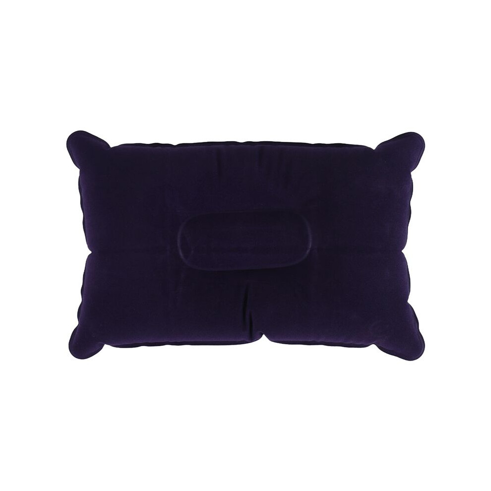 Double-sided Flocking Pillow Inflatable Portable Foldable Pillow for Camping/ Traveling/ Office
