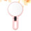 Doppelseitiger Rosa Schminkspiegel Kunststoffrahmen Makeup Tool 9
