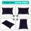 Double-sided Flocking Pillow Inflatable Portable Foldable Pillow for Camping/ Traveling/ Office 7