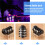 1/4" 6.5mm Stereo Audio PCB Panel Mount Headphone Jack Socket 6 Pin 2