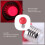 E27 LED Light Warm Red Bulb Plastic Bulb (0.5W Power, Red) 7