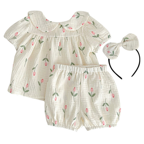 4Sets Sommerkleidung Baby Einfach Wechseln 2