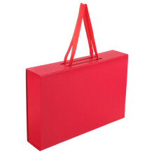 2Stk Rote Geschenkverpackung Karton Mit Band Und