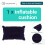 Double-sided Flocking Pillow Inflatable Portable Foldable Pillow for Camping/ Traveling/ Office 5