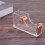 Design acrylique de luxe Devidoir transparent de ruban de table de bureau Or rose 7
