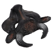 4Stk Schwarze Bull Masken Verstellbar Halbes Gesicht Party Accessoire