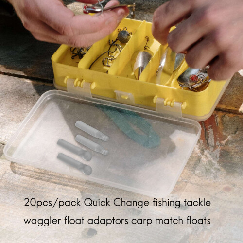 20 Stks/Pak Quick Change Visgerei Waggler Float Adapters Karper Match Drijft
