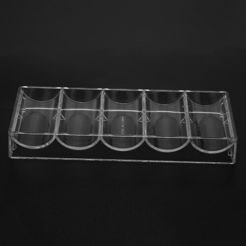 10 Stuks Professionele Acryl Pokerchips 100 Chiptrays (Zonder Deksel) 2