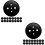 60Pcs Durable Black PP Landscape Pin Gaskets for Home Garden Use 8