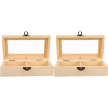 8Stk Retro Schmuckkasten Holz Mit Fächern Für Ringe Ohrringe