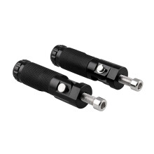 2Paare Fußrasten Aluminium Schwarz Motorbike Pedal Ersatz