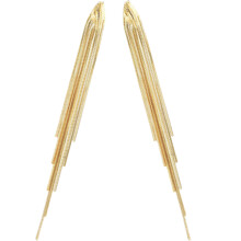 5Paare Trendige Goldene Ohrhänger Damen Für Club Sommer