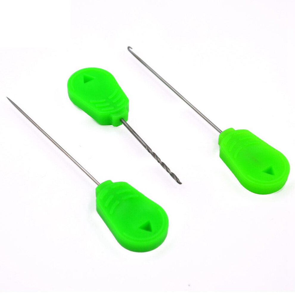 1Set Wholesale Bait Needle Tool Set Carp Fishing Stringer Needle Rigging Bait Needle Kit Tool (Hook+Stringer+Drill) 4713401104906