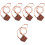 5Ud Lanyard Para Gafas Marrón Sintética Resistente Y 6