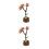 2Stk Holz Puzzle 3D DIY Blumenstrauß Bastelset 10