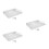3Pcs White Stb Box Replacement Stand Aluminum Alloy Router Holder 7