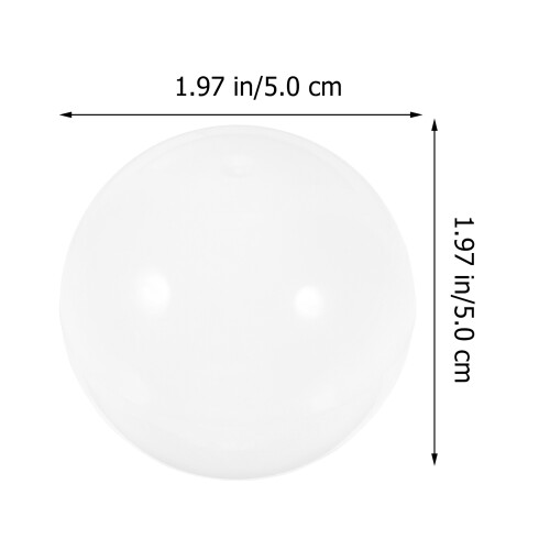 50Ud Cápsulas Plásticas Blancas Multiuso Para Máquina Y Decoración 1