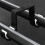 2st Dubbla Gardinstångsfästen Takfäste Stöder Aluminiumlegering Svart 9