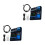 2Sets Wireless Audio Mixer 5-Kanal Mischkonsole Schwarz ABS Material 6