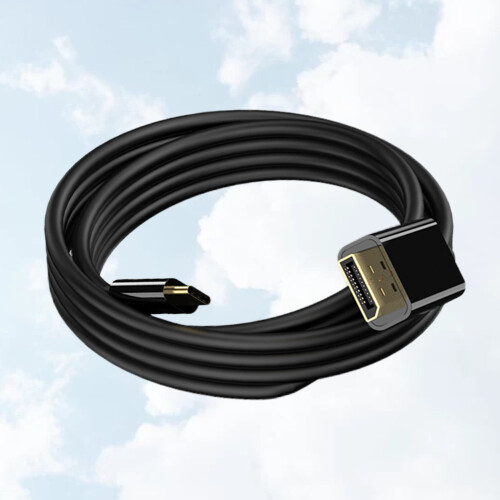 Type-C Zu Patchkabel 4K Handy Tv Anschluss Schwarz 1,8 M 2