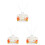 3Sets Rattan Duftöl Diffuser Set Aromatherapie Luftauffrischer Bunt 3