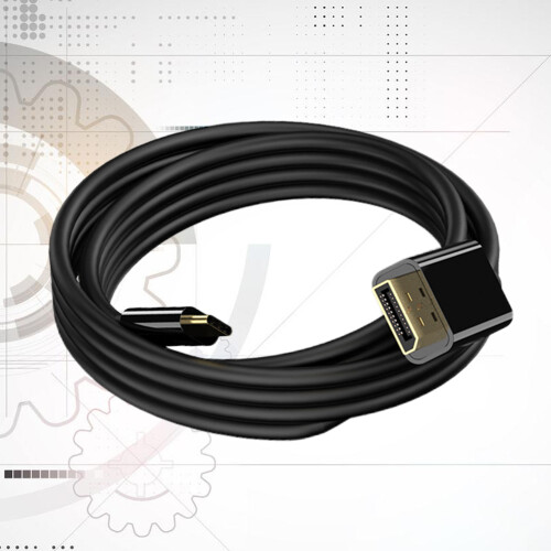 Type-C Zu Patchkabel 4K Handy Tv Anschluss Schwarz 1,8 M 1