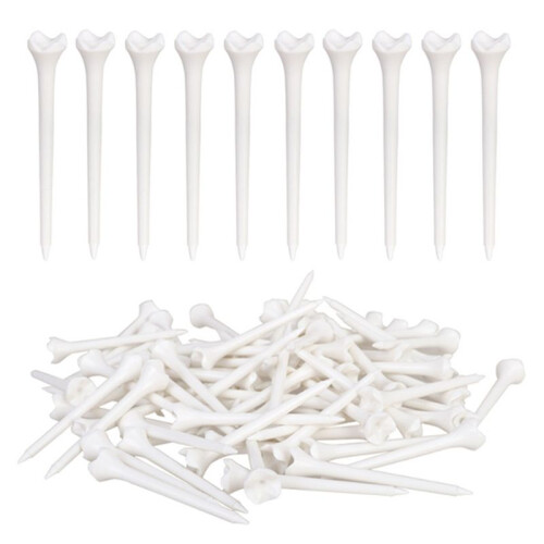 100Pcs 83 mm Professional Tee System Plastic  Tee Maximizes Golfers' Teeing Performance  Accessories