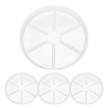 4 Pack Clear Plant Saucer 12 Inch Plastic Plant Saucers Durable Thicker Plant Tray Flower Pot for Indoor Outdoor Garden