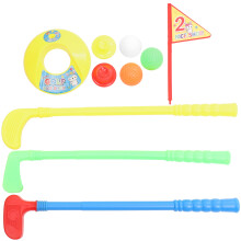 2Sets Kinder Golfs Speelgoedset Interactief Hout Kind Gekleurd