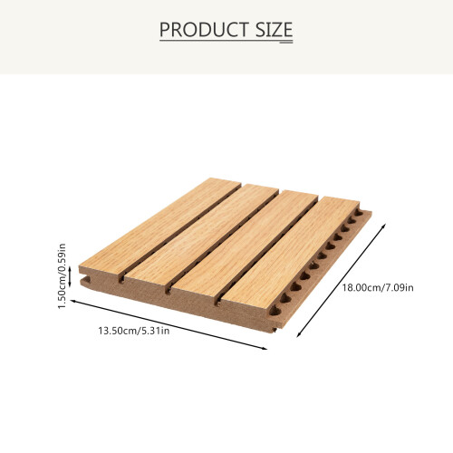 Panel Absorbente Acústico Madera Uso Interior Colores Surtidos 2